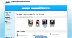 Desktop Screenshot of cambriaheightshighschool.com