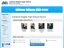 Tablet Screenshot of cambriaheightshighschool.com